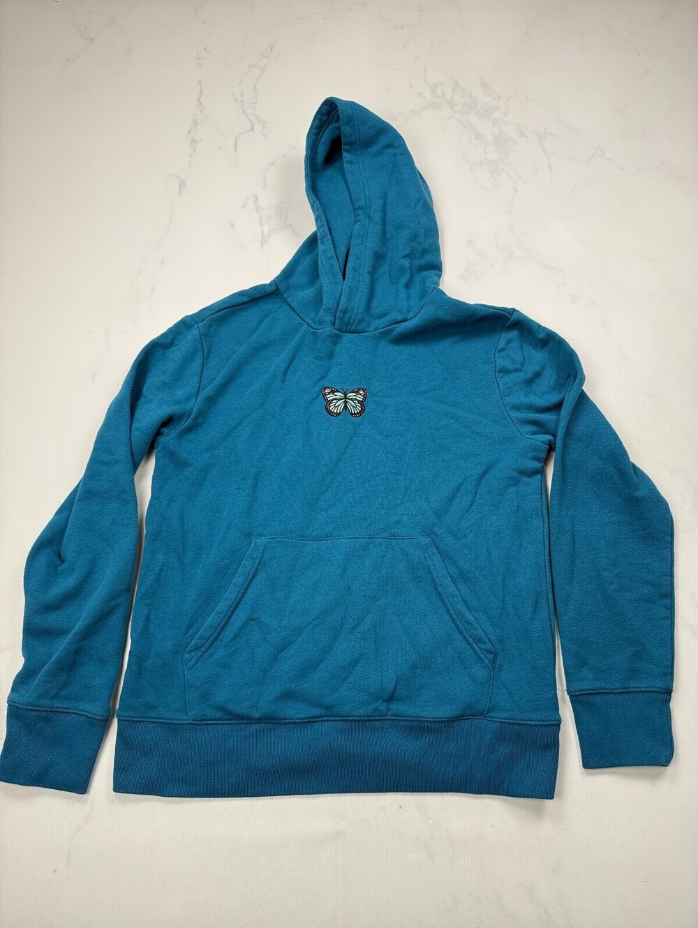 Aeropostale Butterfly Hoodie Turquoise Modern Indie - Womens M